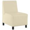 vidaXL | Modulares Armfreies Sofa | Creme 55 x 74 x 82 cm Kunstleder
