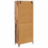 vidaXL Highboard Wandmontiert Altholz 69,5 x 34 x 180 cm Holzwerkstoff