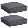 vidaXL Kissen 2 pcs Anthrazit 40 x 40 x 8 cm Oxford-Stoff
