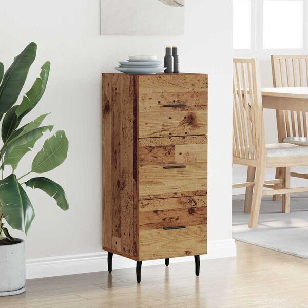 vidaXL Sideboard Altholz 34 x 34,5 x 90 cm Holzwerkstoff