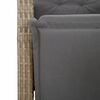 vidaXL 5-tlg. Garten-Essgruppe mit Kissen Beigemischung Poly Rattan
