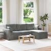 vidaXL Sofa Dunkelgrau