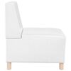 vidaXL | Modulares Armfreies Sofa | Weiß 55 x 74 x 82 cm Kunstleder