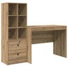 vidaXL Schreibtisch Artisan-Eiche 145.5 x 50 x 127 cm 2 Stk.