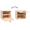 vidaXL Wandschrank 40x30x35 cm Massivholz Kiefer