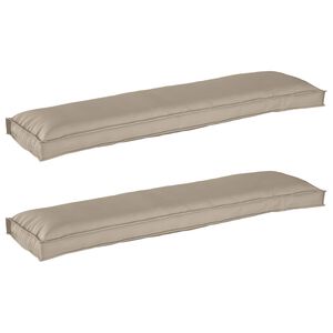 vidaXL Palettenkissenset 2 pcs Taupe 150 x 40 x 8 cm Oxford-Stoff