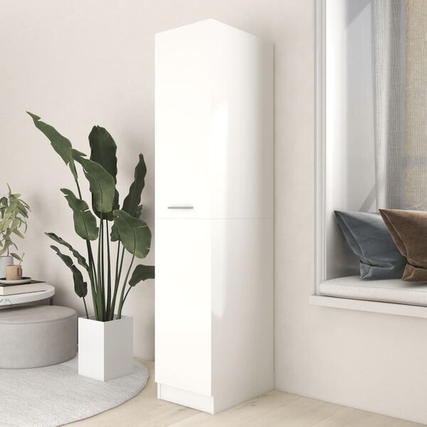 vidaXL Apothekerschrank Weiß 30x42,5x150 cm Holzwerkstoff