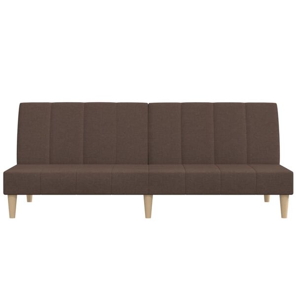 vidaXL Schlafsofa 2-Sitzer Taupe Stoff