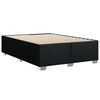 vidaXL Boxspringbett mit Matratze Schwarz 140x190 cm Stoff
