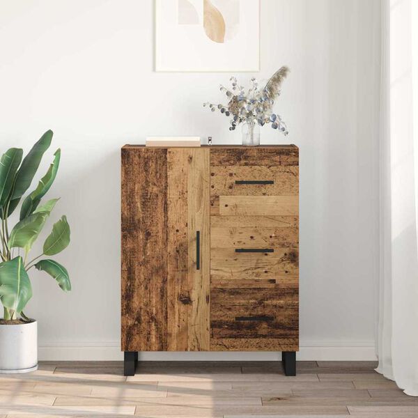vidaXL Sideboard Altholz 69,5 x 34 x 90 cm Verbundholz und Eisen