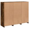 vidaXL Sideboards mit LED-Leuchten 3 Stk. Räuchereiche Holzwerkstoff