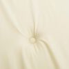 vidaXL Gartenstuhl-Kissen 4 Stk. Creme 40x40x4 cm Oxford-Gewebe