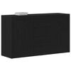 vidaXL Sideboard Schwarz Eichen-Optik 120 x 36 x 69 cm Holzwerkstoff
