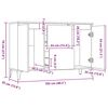 vidaXL Sideboard Grau Sonoma 102x35x70 cm Holzwerkstoff