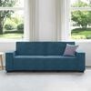 vidaXL 3-Sitzer-Sofa Blau 220x78x84 cm Samt