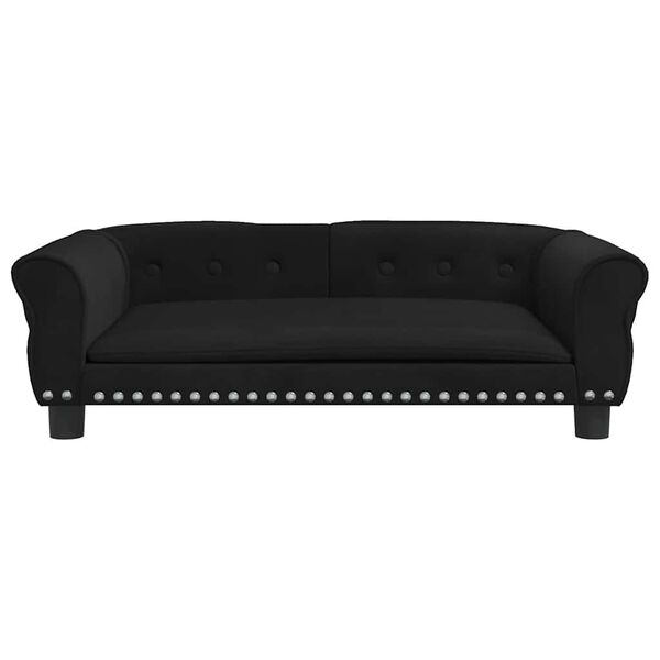 vidaXL Hundebett Schwarz 95x55x30 cm Samt