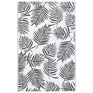 vidaXL Outdoor-Teppich ARAKIL Wei&szlig; und Schwarz 120x180 cm PP