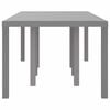 vidaXL Garten-Esstisch Hellgrau 250 x 100 x 73 cm Poly-Rattan