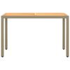 vidaXL 3-tlg. Garten-Essgruppe mit Kissen Poly Rattan Beige