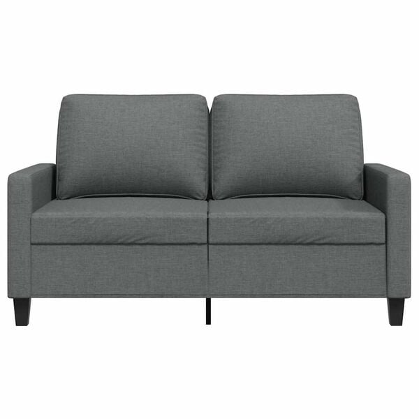 vidaXL 2-Sitzer-Sofa Dunkelgrau 120 cm Stoff
