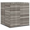 vidaXL Garten-Kissenbox PE Rattan 100x97,5x104 cm Grau