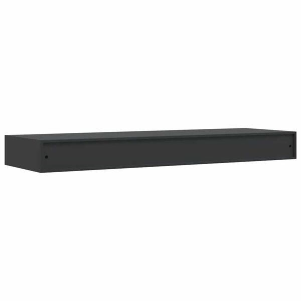 2 Stück Schwebende Schuhregale Aus Edelstahl – Wandmontage, 23 X 18 X 10,5 Cm, Schwarz