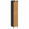 vidaXL Highboard Schwarz Eichen-Optik 34,5 x 34 x 180 cm Holzwerkstoff
