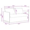 vidaXL Sofa Dunkelgrau Gesamtabmessungen: 156 x 82 x 85 cm (B x T x H)