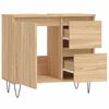 vidaXL Badschrank Sonoma-Eiche 65x33x60 cm Holzwerkstoff