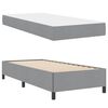 vidaXL Boxspringbett Hellgrau 80 x 200 cm Stoff