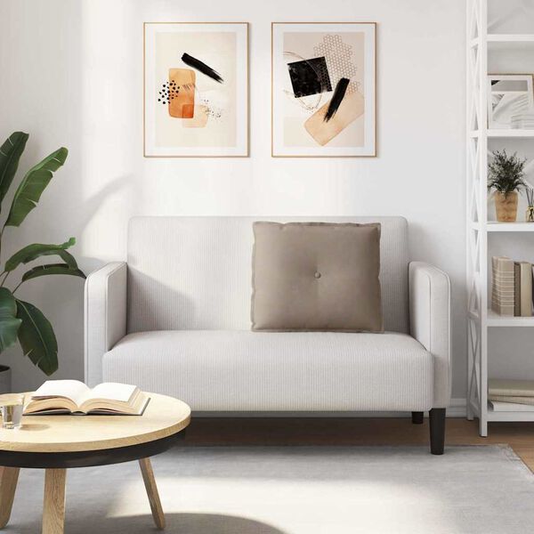 vidaXL R&uuml;ckenkissen Taupe 60 x 50 cm Mikrofaserstoff