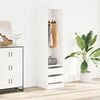 vidaXL Kleiderschrank mit Schubladen Wei&szlig; 50x50x200 cm Holzwerkstoff