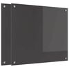 vidaXL K&uuml;chenr&uuml;ckwand 2 pcs Dunkelgrau 70 x 60 cm Geh&auml;rtetes Glas
