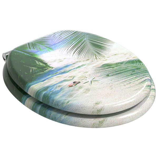 vidaXL Toilettensitz 2 pcs Gr&uuml;n 43,8 x 37,8 cm MDF-Platte