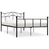 vidaXL Bettgestell Schwarz Metall 160&times;200 cm