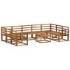 vidaXL Outdoor-Sofagarnitur 10 pcs Natur Massivholz Akazie
