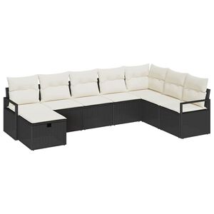 vidaXL Sofa Set mit Kissen 5 pcs Poly-Rattan