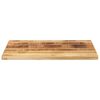 vidaXL Tischplatte 80x60x3,8 cm Rechteckig Raues Massivholz Mango