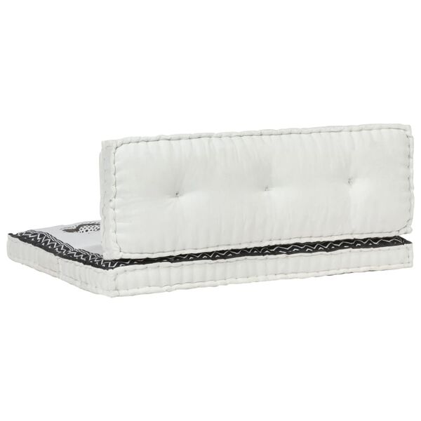 vidaXL 2-tlg. Palettenkissen-Set Outdoor Bedruckt