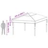 vidaXL Ersatzbezug f&uuml;r Pavillon Transparent 400 x 300 x 32 cm PVC