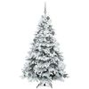 vidaXL K&uuml;nstlicher Weihnachtsbaum mit 300 LEDs Wei&szlig; 180 cm PE und PVC
