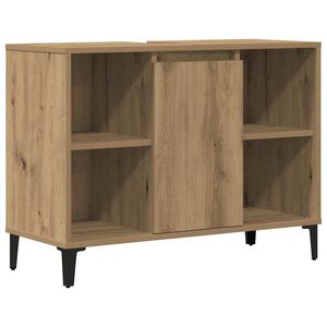 vidaXL Waschbeckenunterschrank Artisan-Eiche 80x33x60 cm Holzwerkstoff