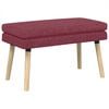 vidaXL Doppellagige Bank Weinrot 80 x 40 x 47 cm Stoff