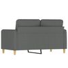 vidaXL 2-Sitzer-Sofa Dunkelgrau 120 cm Stoff