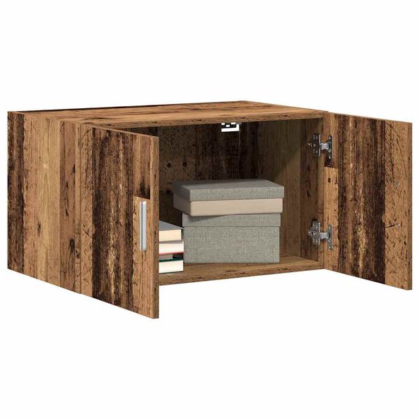 vidaXL Wandschrank Altholz 70 x 42,5 x 40 cm Holzwerkstoff