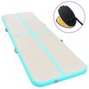 vidaXL Aufblasbare Gymnastikmatte mit Pumpe 300x100x10 cm PVC Gr&uuml;n