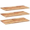 vidaXL Schweberegale 3 Stk. 80x40x2 cm Massivholz Akazie &Ouml;lbehandelt