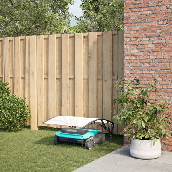 vidaXL Mähroboter-Garage Schwarz 80x101x46 cm