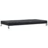 vidaXL Tischdecken Uni Schwarz 202 x 92 x 15 cm Stoff