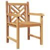 vidaXL Gartenstuhl 2 stk. Massivholz Teak